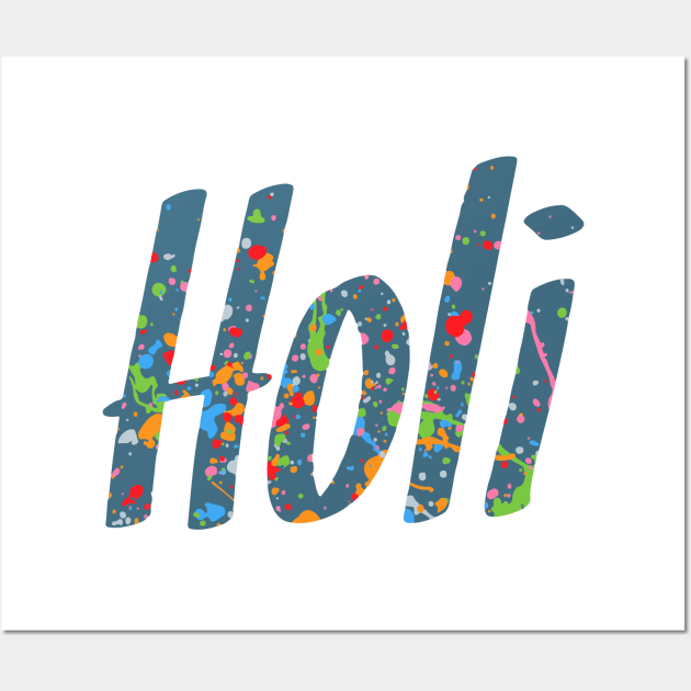 Holi Colored Festival Wall Art by jobieh shop